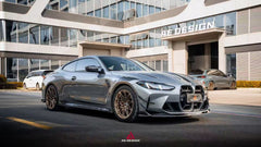 BMW M3 G80 G81 2021 2022 2023 2024 & M4 G82 G83 2021 2022 2023 2024 with Aftermarket Parts - AE V2 Style Front Canards Carbon Fiber from ArmorExtend