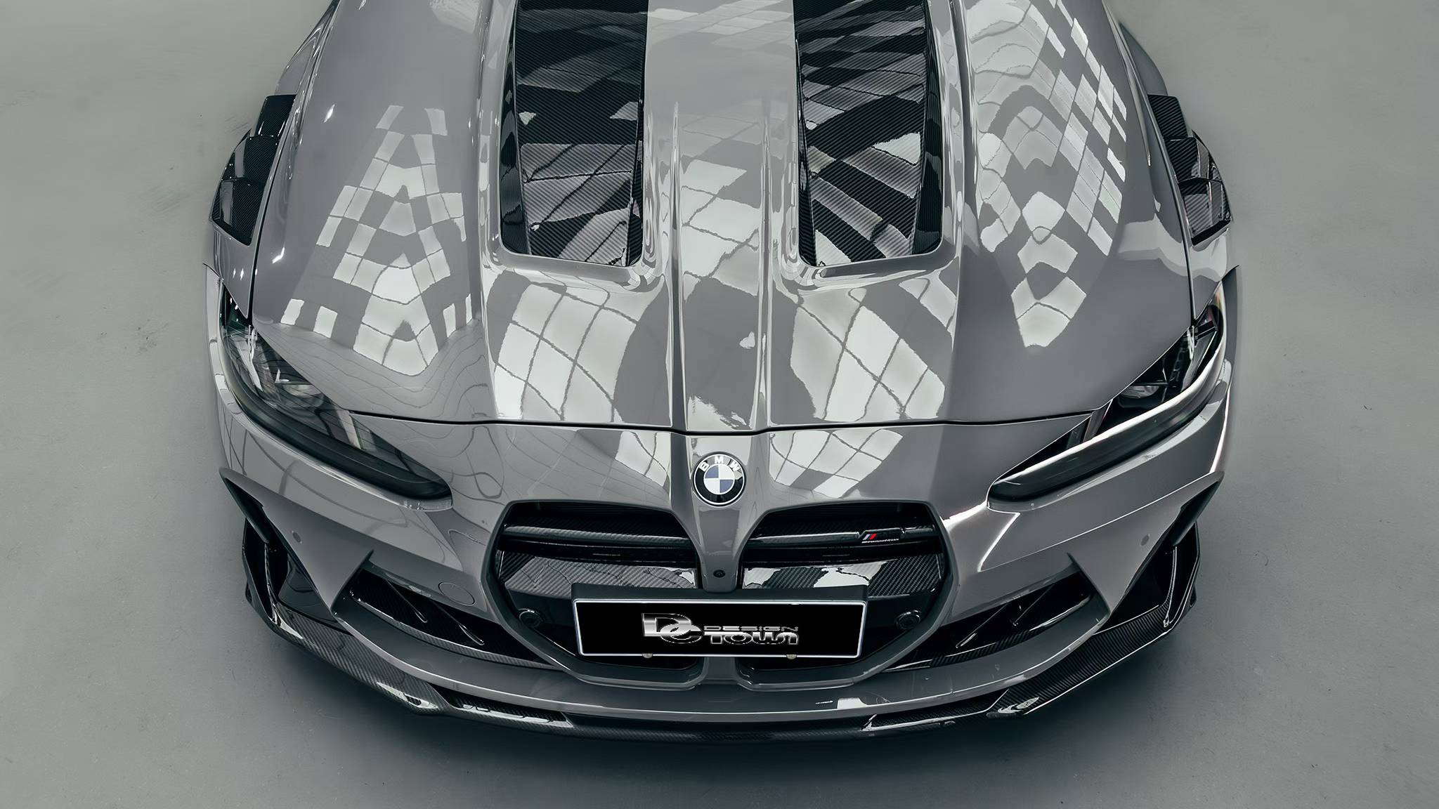 BMW M3 G80 G81 2021 2022 2023 2024 & M4 G82 G83 2021 2022 2023 2024 with Aftermarket Parts - AE V2 Style Front Lip Pre-preg Carbon Fiber from ArmorExtend