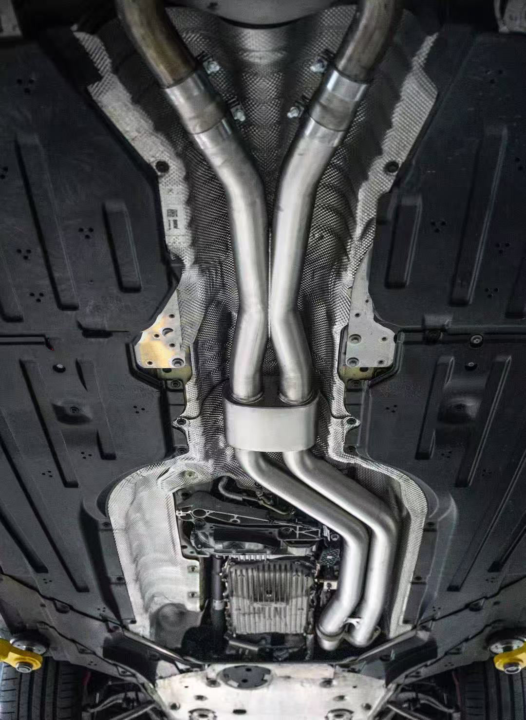 BMW M3 G80 G81 & M4 G82 G83 2021-ON (3.0T) with Aftermarket Parts - Midpipe Exhaust Stainless Steel / Titanium from ArmorExtend