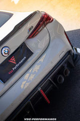 BMW M4 G82 2021 2022 2023 2024 & 4 Series G22 430i M440i 2020 2021 2022 2023 2024 with Aftermarket Parts - ART V2 Style Fiber Rear Wing Carbon Fiber from Pre-preg ArmorExtend