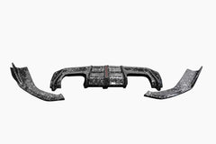 BMW M3 G80 G81 & M4 G82 G83 2021-ON with Aftermarket Parts - V3 Rear Diffuser & Rear Canards Dry Pre-preg Carbon Fiber from ArmorExtend