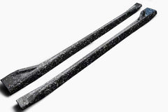 BMW M3 G80 G81 2021 2022 2023 2024 & M4 G82 G83 2021 2022 2023 2024 with Aftermarket Parts - AE Style Side Skirts Carbon Fiber from ArmorExtend