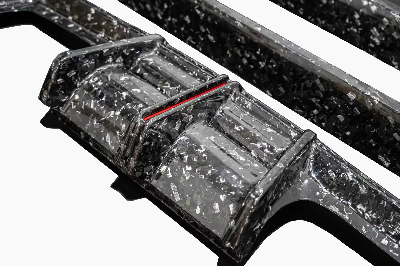 BMW M3 G80 G81 & M4 G82 G83 2021-ON with Aftermarket Parts - V3 Rear Diffuser & Rear Canards Dry Pre-preg Carbon Fiber from ArmorExtend