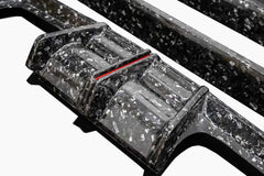 BMW M3 G80 G81 & M4 G82 G83 2021-ON with Aftermarket Parts - V3 Rear Diffuser & Rear Canards Dry Pre-preg Carbon Fiber from ArmorExtend