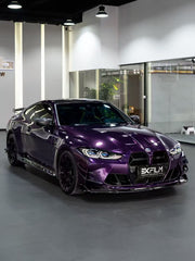 BMW M3 G80 G81 2021 2022 2023 2024 & M4 G82 G83 2021 2022 2023 2024 with Aftermarket Parts - AE Style Side Skirts Carbon Fiber?from ArmorExtend