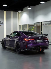 BMW M4 G82 2021 2022 2023 2024 & 4 Series G22 430i M440i 2020 2021 2022 2023 2024 with Aftermarket Parts - ART V2 Style Fiber Rear Wing Carbon Fiber from Pre-preg ArmorExtend