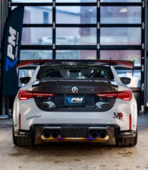 BMW M3 G80 & M4 G82 2021-ON & 3 Series 330i M340i (Fits Both Pre-LCI & LCI) 2019 2020 2021 2022 2023 2024 & 4 Series G22 430i M440i 2020 2021 2022 2023 2024 with Aftermarket Parts - ART Style Trunk Lid Carbon Fiber from ArmorExtend