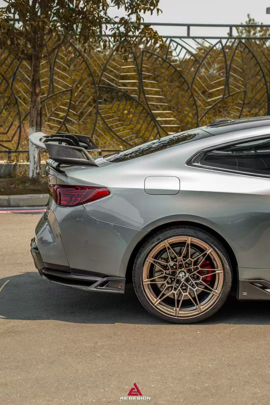 BMW M4 G82 2021-ON & 4 Series G22 430i M440i 2020-ON with Aftermarket Parts - Rear Wing Pre-preg Carbon Fiber from ArmorExtend