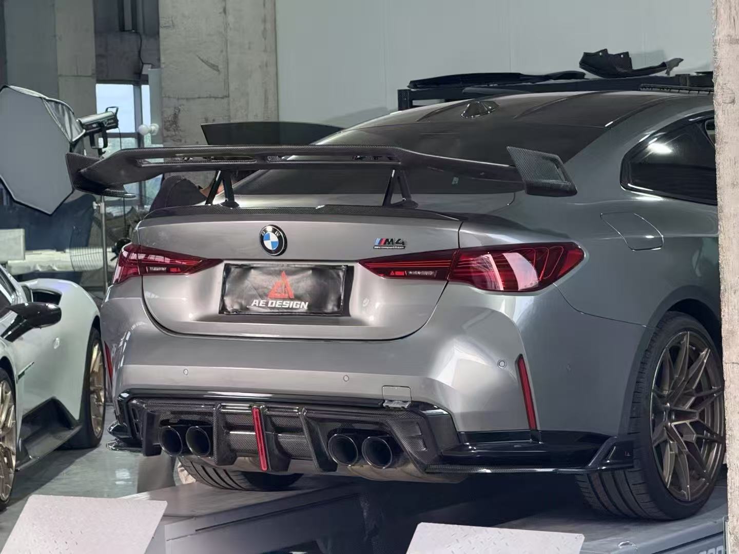BMW M4 G82 2021-ON &?4 Series G22 430i M440i 2020-ON with Aftermarket Parts - Rear Wing Pre-preg Carbon Fiber?from ArmorExtend