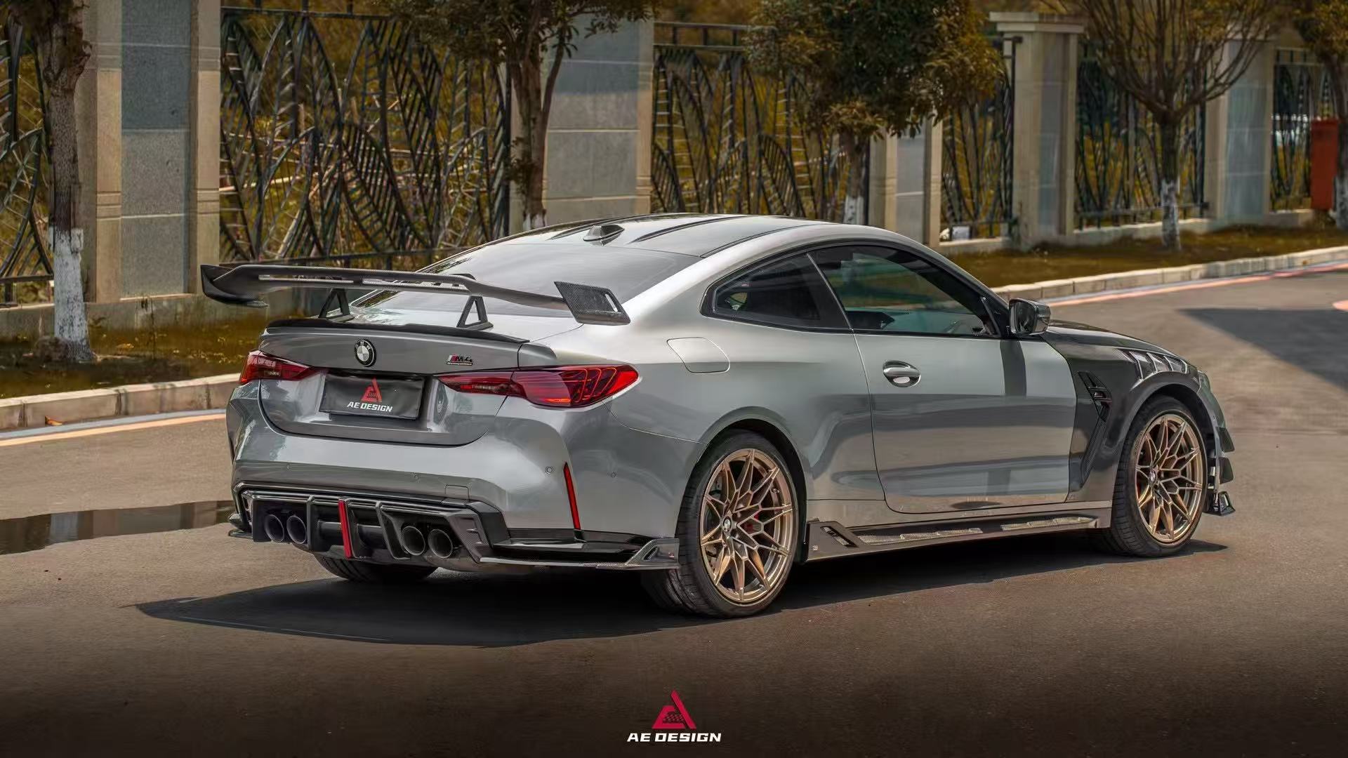 BMW M4 G82 2021-ON & 4 Series G22 430i M440i 2020-ON with Aftermarket Parts - Rear Wing Pre-preg Carbon Fiber from ArmorExtend