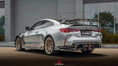 BMW M4 G82 2021-ON & 4 Series G22 430i M440i 2020-ON with Aftermarket Parts - Rear Wing Pre-preg Carbon Fiber from ArmorExtend
