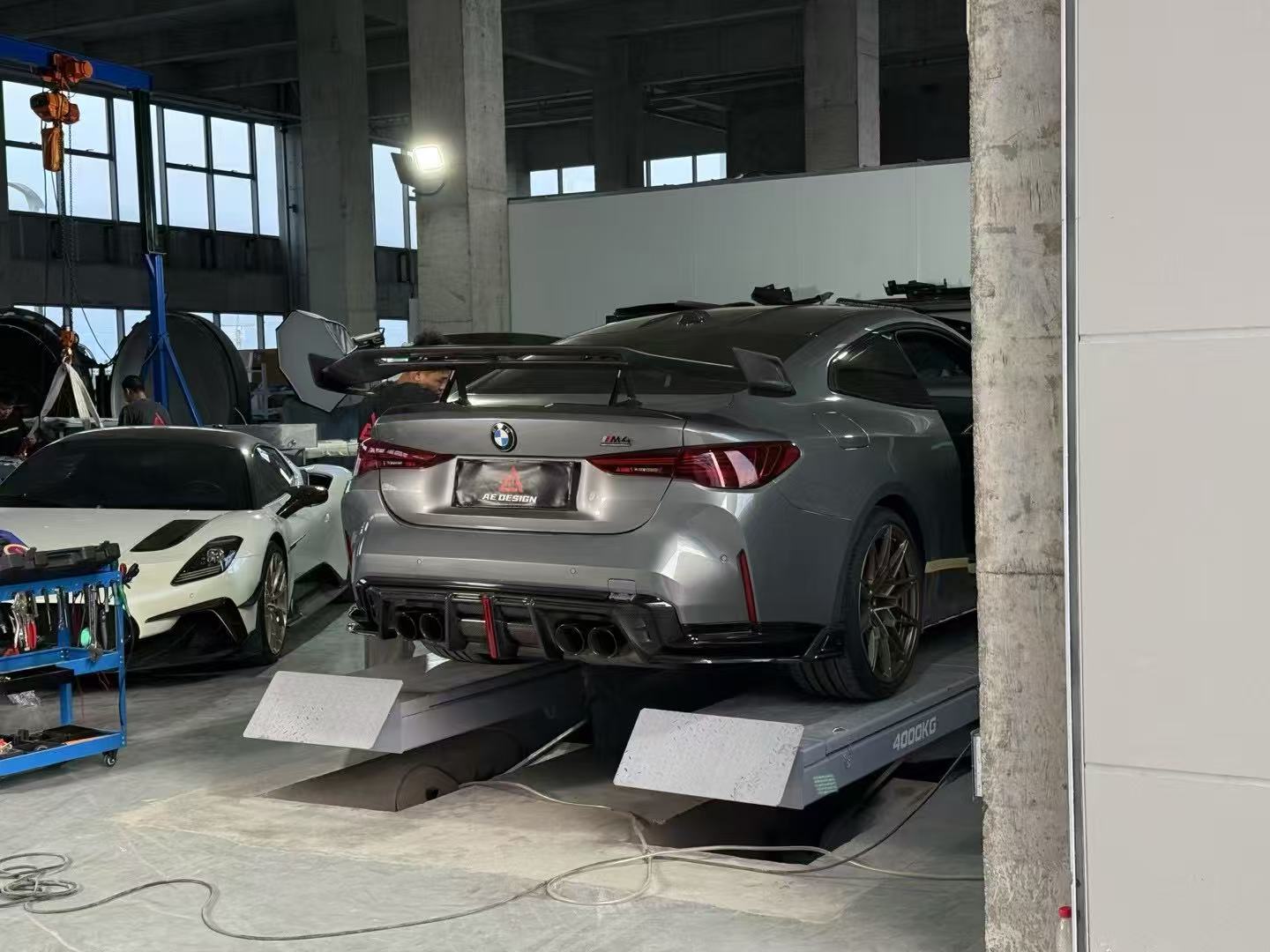 BMW M4 G82 2021-ON & 4 Series G22 430i M440i 2020-ON with Aftermarket Parts - Rear Wing Pre-preg Carbon Fiber from ArmorExtend