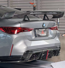 BMW M4 G82 2021-ON & 4 Series G22 430i M440i 2020-ON with Aftermarket Parts - Rear Wing Pre-preg Carbon Fiber from ArmorExtend