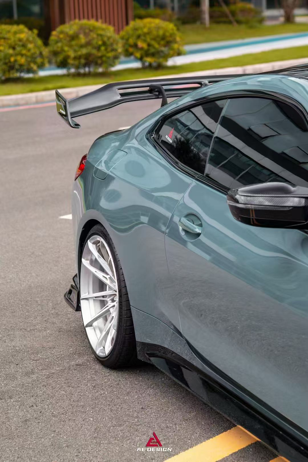 BMW M4 G82 2021-ON & 4 Series G22 430i M440i 2020-ON with Aftermarket Parts - GT Rear Wing Dry Pre-preg Carbon Fiber from ArmorExtend