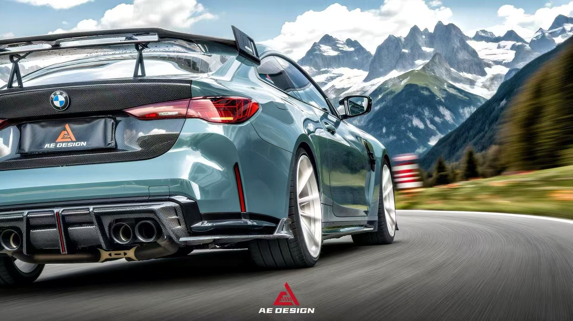 BMW M3 G80 &amp; M4 G82 2021-ON & 3 Series G20 330i M340i (Fits Both Pre-LCI & LCI) 2019 2020 2021 2022 2023 2024 & 4 Series G22 430i M440i 2020 2021 2022 2023 2024 with Aftermarket Parts - ART Style Trunk Lid Carbon Fiber from ArmorExtend