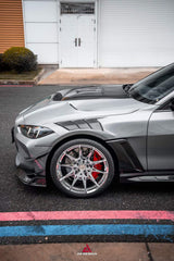 BMW M3 G80 G81 2021 2022 2023 2024 & M4 G82 G83 2021 2022 2023 2024 with Aftermarket Parts - AE V2 Style Front Canards Carbon Fiber from ArmorExtend