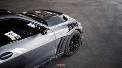 BMW M4 / M4C / M4CS G82 G83 2021-ON with Aftermarket Parts - ART Widebody Front Fenders Dry Pre-preg Carbon Fiber from ArmorExtend