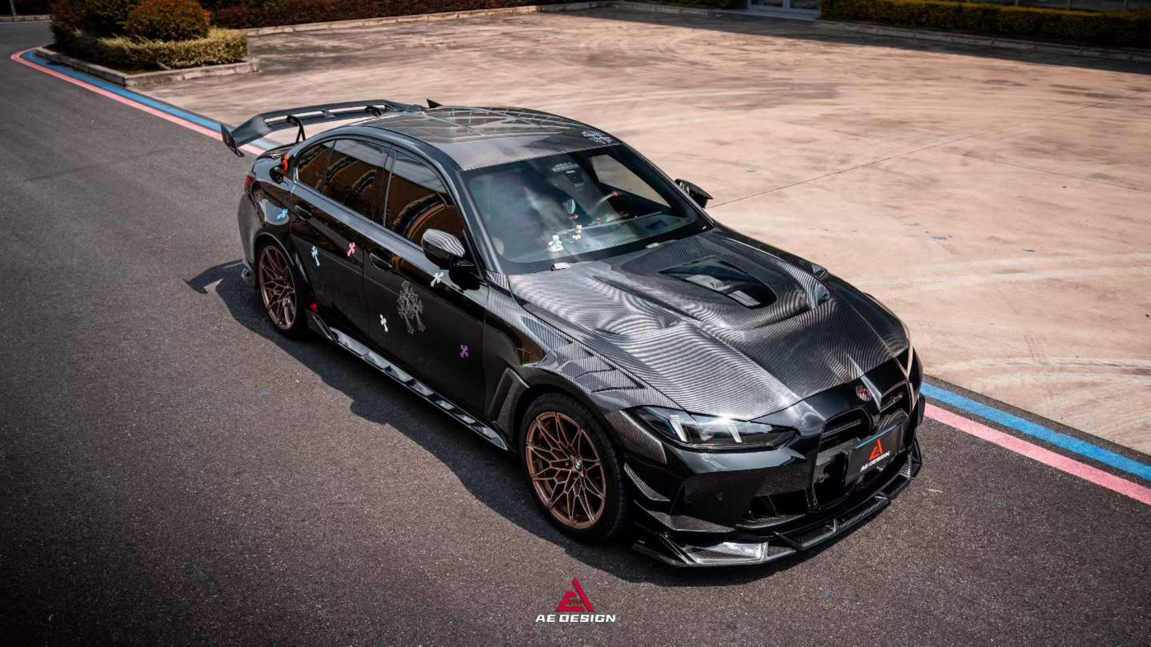 BMW M4 G82 2021-ON & 4 Series G22 430i M440i 2020-ON with Aftermarket Parts - GT Rear Wing Dry Pre-preg Carbon Fiber from ArmorExtend