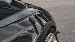 BMW M3CS M3C M3 G80 G81 2021-ON & M4CSL M4CS M4C M4 G82 G83 2021-ON with Aftermarket Parts - ART Vented Transparent Glass V2 Style Hood Bonnet Dry Pre-preg Carbon Fiber from ArmorExtend