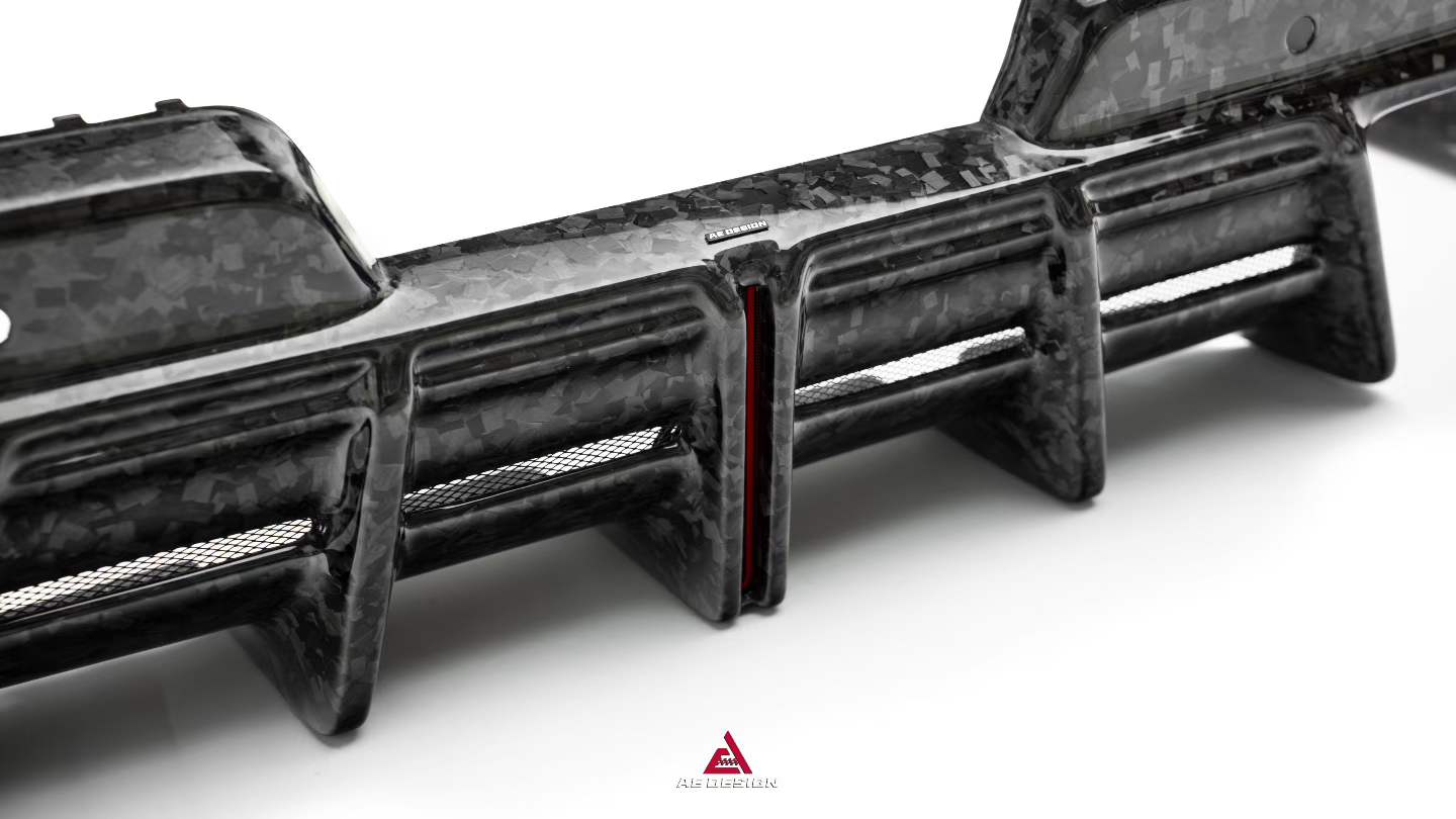 BMW M5C M5 G90 2024-ON with Aftermarket Parts - Rear Diffuser & Canards Pre-preg Carbon Fiber from ArmorExtend