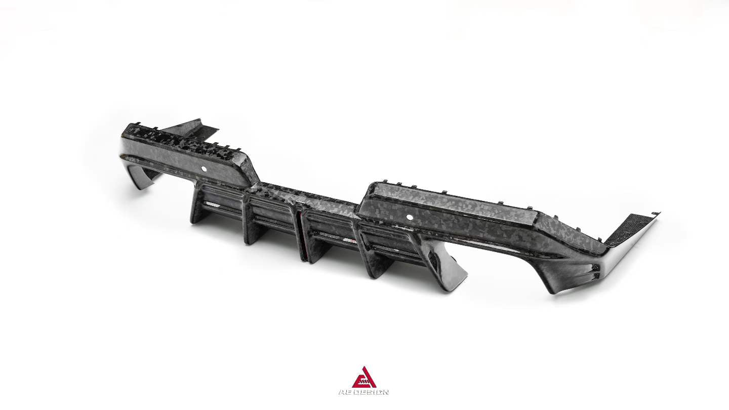 BMW M5C M5 G90 2024-ON with Aftermarket Parts - Rear Diffuser & Canards Pre-preg Carbon Fiber from ArmorExtend