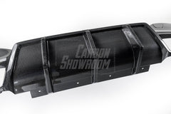 BMW M5/M5C F90 (Fits Both Pre-LCI & LCI) 2018 2019 2020 2021 2022 2023 2024 & 5 Series G30 540i (With M-Package Bumper) M550i (Fits Both Pre-LCI & LCI) 2017 2018 2019 2020 2021 2022 2023 2024 with Aftermarket Parts - AE Rear Diffuser Carbon Fiber from ArmorExtend