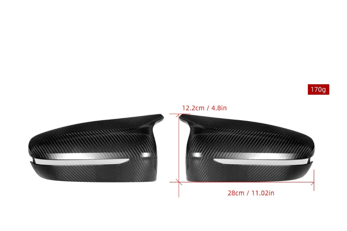 BMW M5/M5C F90 (Fits Both Pre-LCI & LCI) LHD & RHD (Left & Right Hand Drive) with Aftermarket Parts - Mirror Caps Pre-preg Carbon Fiber?from ArmorExtend