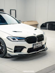 BMW M5/M5C F90 Pre-LCI 2018 2019 2020 & M5/M5C F90 LCI 2021 2022 2023 2024 with Aftermarket Parts - AE?Front Canards?Carbon Fiber?from ArmorExtend