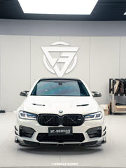 BMW M5/M5C F90 Pre-LCI 2018 2019 2020 & M5/M5C F90 LCI 2021 2022 2023 2024 with Aftermarket Parts - AE?Front Canards?Carbon Fiber?from ArmorExtend