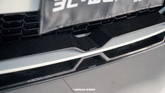 BMW M5 / M5C F90 Pre-LCI 2018 2019 2020 & M5 / M5C F90 LCI 2021 2022 2023 2024 With Aftermarket Parts - AE Lower Lip & Middle Lip?Carbon Fiber from ArmorExtend
