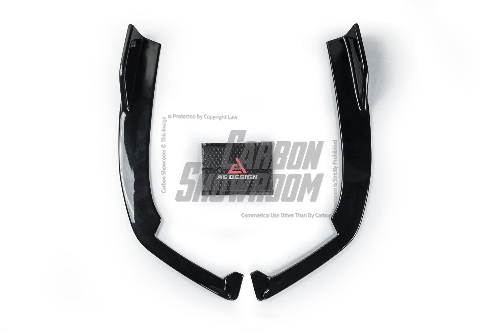 BMW M5/M5C F90 (Fits Both Pre-LCI & LCI) 2018-ON & 5 Series G30 540i M550i (With M-Package Bumper) G30 G31 (Fits Both Pre-LCI & LCI) 2017-ON with Aftermarket Parts - AE Style ABS Rear Diffuser & Rear Canards from ArmorExtend