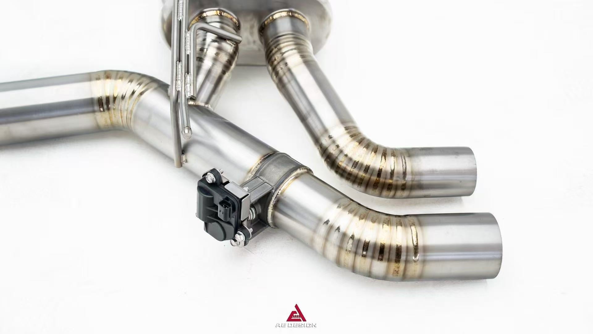 BMW M8 M8C F92 F93 2019-ON (4.4T) with Aftermarket Parts - Catback Exhaust with Valve Quadtips Stainless Steel / Titanium from ArmorExtend