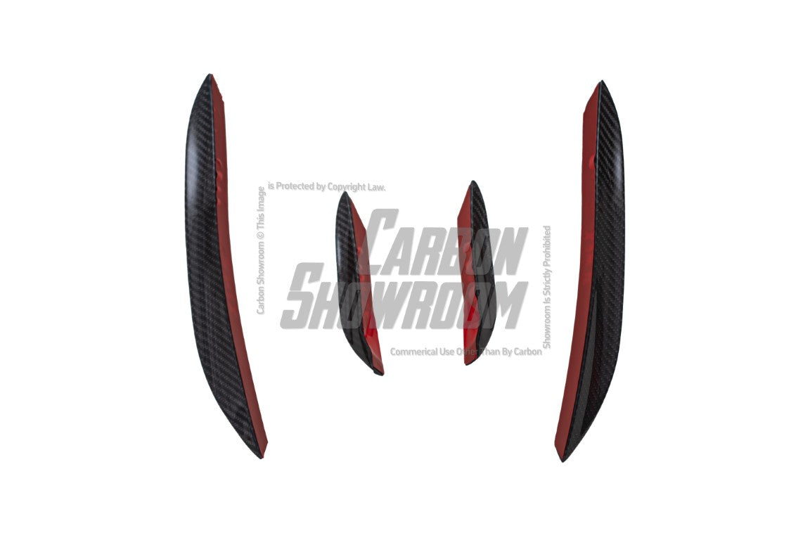 BMW X3M X3MC F97 LCI 2022 2023 2024 & X4M X4MC F98 LCI 2022 2023 2024 with Aftermarket Parts - AE Front Canards?Carbon Fiber?from ArmorExtend