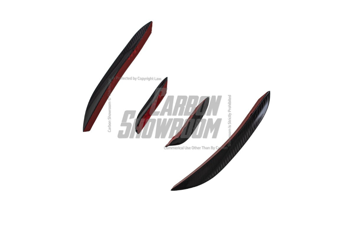BMW X3M X3MC F97 LCI 2022 2023 2024 & X4M X4MC F98 LCI 2022 2023 2024 with Aftermarket Parts - AE Front Canards?Carbon Fiber?from ArmorExtend
