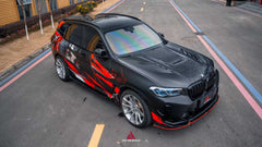 BMW X3 G01 & X3M X3MC F97 (Fits Both Pre-LCI & LCI) 2019 2020 2021 2022 2023 2024 & X4 G02 & X4M X4MC F98 (Fits Both Pre-LCI & LCI) 2019 2020 2021 2022 2023 2024 with Aftermarket Parts - AE Hood Bonnet?Carbon Fiber?from ArmorExtend