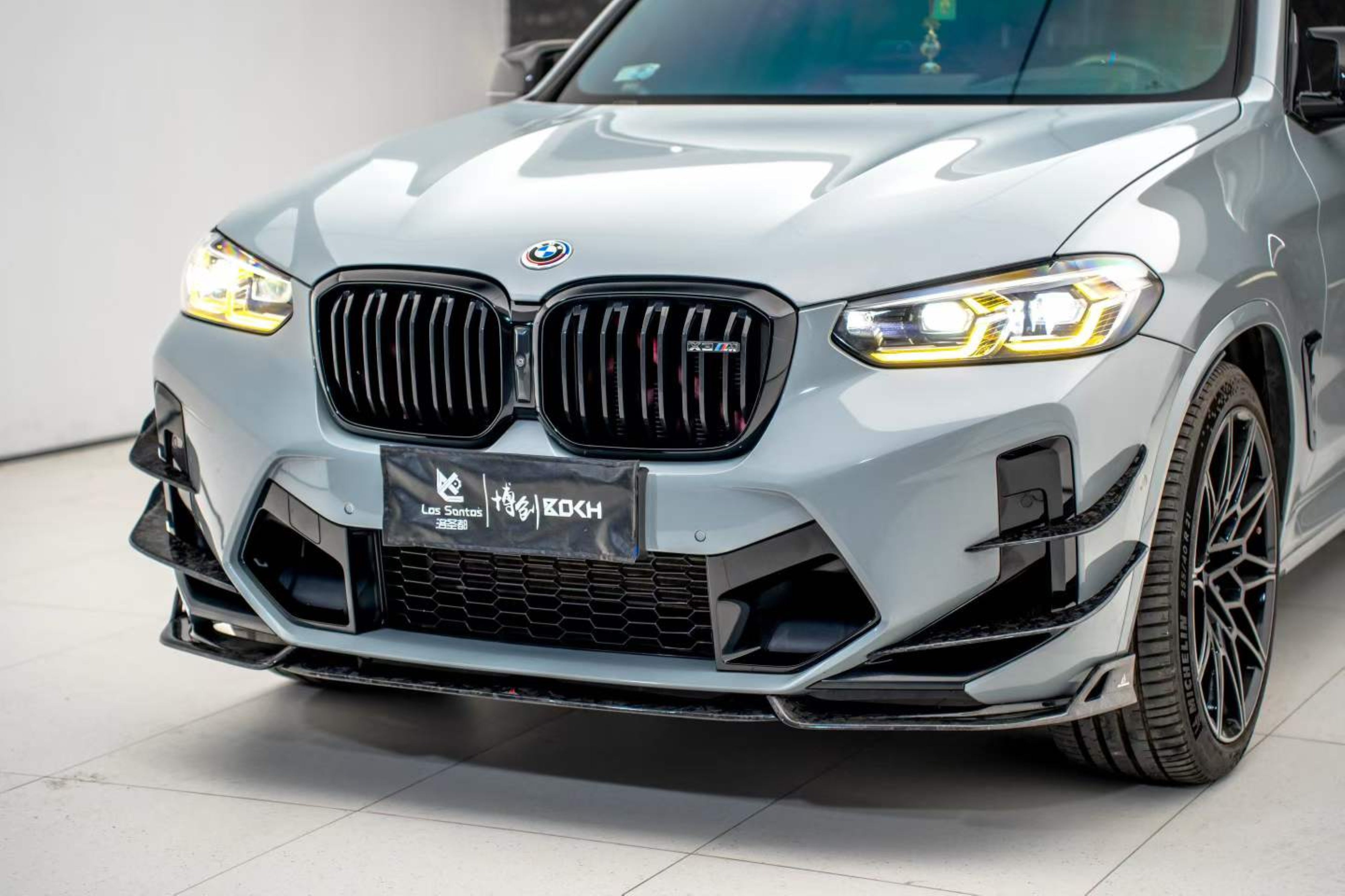 BMW X3M X3MC F97 LCI 2022 2023 2024 & X4M X4MC F98 LCI 2022 2023 2024 2025 with Aftermarket Parts - ART V2 Front Canards Carbon Fiber from ArmorExtend
