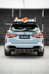 BMW X3M X3MC F97 (Fits Both Pre-LCI & LCI) 2019 2020 2021 2022 2023 2024 with Aftermarket Parts - AE V2 Style Rear Diffuser Carbon Fiber from ArmorExtend