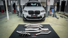 BMW X3M X3MC F97 & X4M X4MC F98 LCI 2022-ON with Aftermarket Parts - Catback Exhaust with Valve Stainless Steel / Titanium from?ArmorExtend