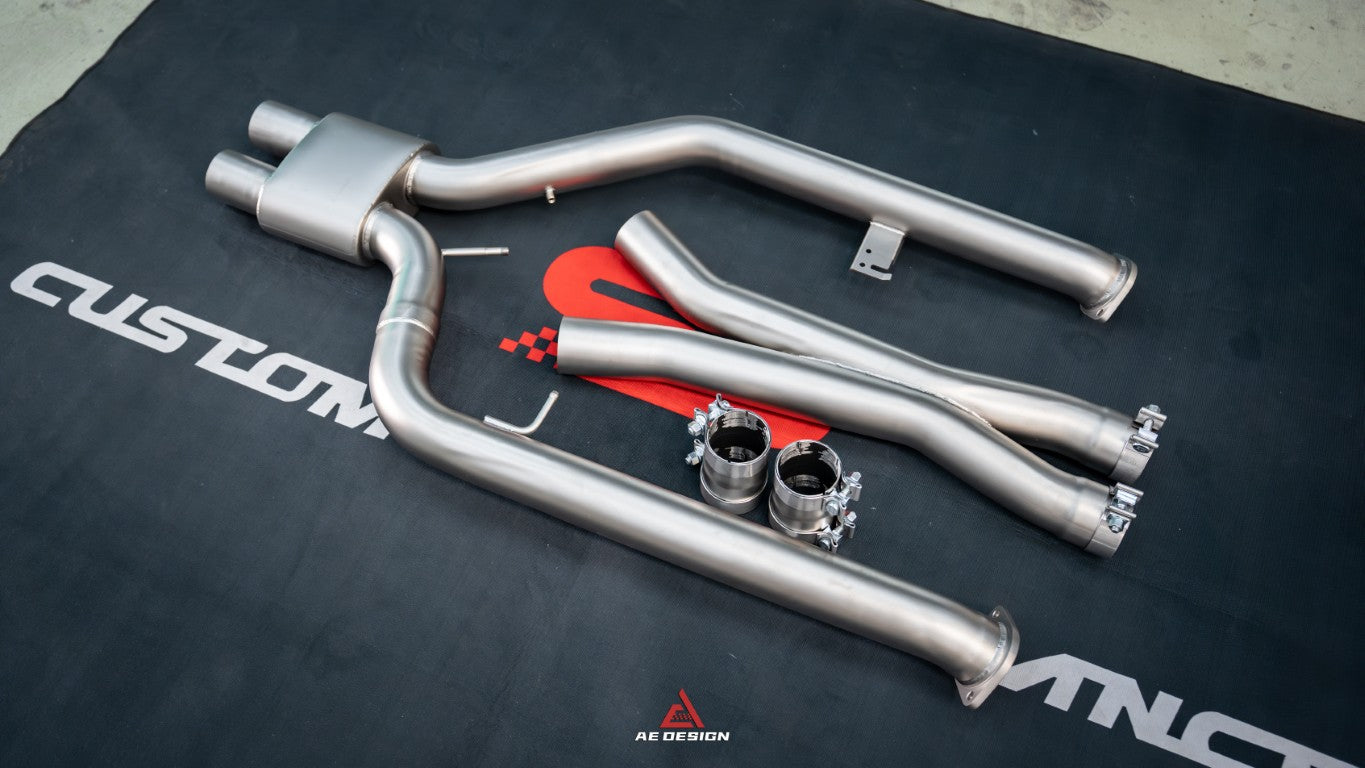 BMW X3M X3MC F97 &?X4M X4MC F98 LCI 2022-ON with Aftermarket Parts - Midpipe Exhaust?Stainless Steel / Titanium from?ArmorExtend