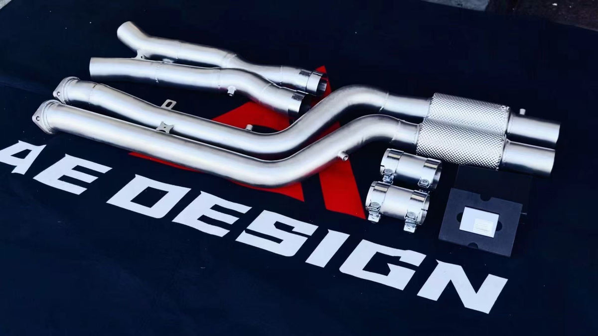 BMW X3M X3MC F97 &?X4M X4MC F98 Pre-LCI 2019 2020 2021 with Aftermarket Parts - Midpipe Exhaust?Stainless Steel / Titanium from?ArmorExtend