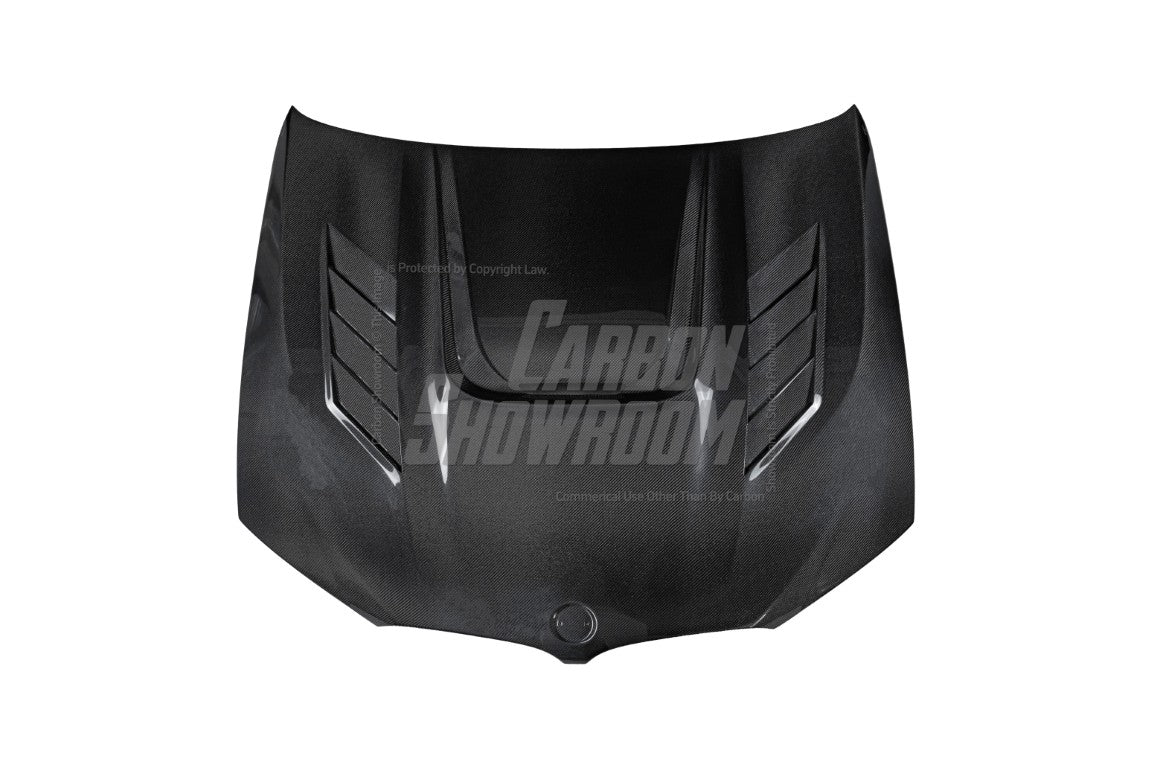 BMW X3 G01 & X3M X3MC F97 (Fits Both Pre-LCI & LCI) 2019 2020 2021 2022 2023 2024 & X4 G02 & X4M X4MC F98 (Fits Both Pre-LCI & LCI) 2019 2020 2021 2022 2023 2024 with Aftermarket Parts - AE Hood Bonnet?Carbon Fiber?from ArmorExtend