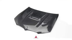BMW X3 G01 & X3M X3MC F97 (Fits Both Pre-LCI & LCI) 2019 2020 2021 2022 2023 2024 & X4 G02 & X4M X4MC F98 (Fits Both Pre-LCI & LCI) 2019 2020 2021 2022 2023 2024 with Aftermarket Parts - AE Hood Bonnet Carbon Fiber from ArmorExtend