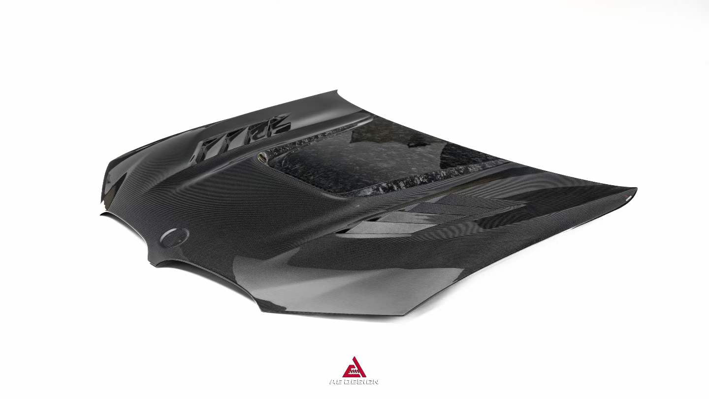 BMW X3 G01 & X3M X3MC F97 (Fits Both Pre-LCI & LCI) 2019 2020 2021 2022 2023 2024 & X4 G02 & X4M X4MC F98 (Fits Both Pre-LCI & LCI) 2019 2020 2021 2022 2023 2024 with Aftermarket Parts - AE Hood Bonnet Carbon Fiber from ArmorExtend