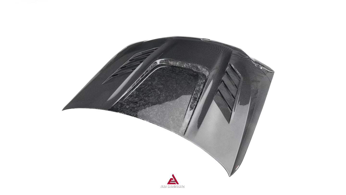 BMW X3 G01 & X3M X3MC F97 (Fits Both Pre-LCI & LCI) 2019 2020 2021 2022 2023 2024 & X4 G02 & X4M X4MC F98 (Fits Both Pre-LCI & LCI) 2019 2020 2021 2022 2023 2024 with Aftermarket Parts - AE Hood Bonnet Carbon Fiber from ArmorExtend