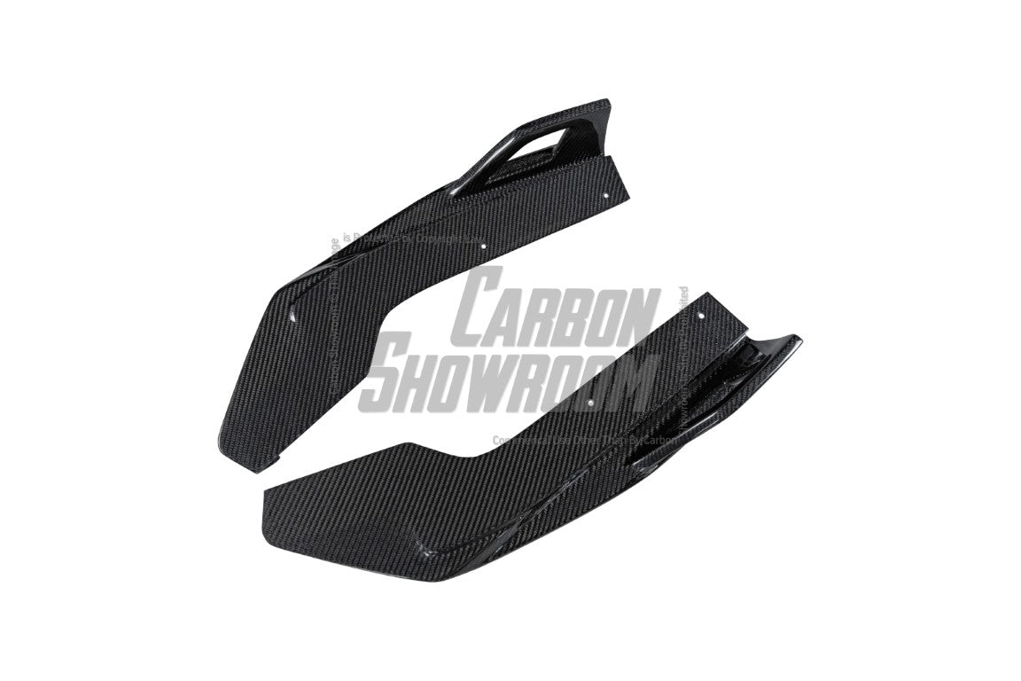 BMW X4 xDrive 30i (with M-Package Bumper) & M40i G02 LCI 2022 2023 2024 with Aftermarket Parts - AE Style Diffuser & Canards Carbon Fiber from ArmorExtend