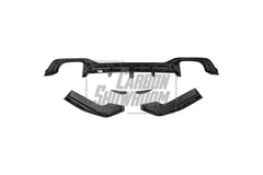 BMW X4 xDrive 30i (with M-Package Bumper) & M40i G02 LCI 2022 2023 2024 with Aftermarket Parts - AE Style Diffuser & Canards Carbon Fiber from ArmorExtend