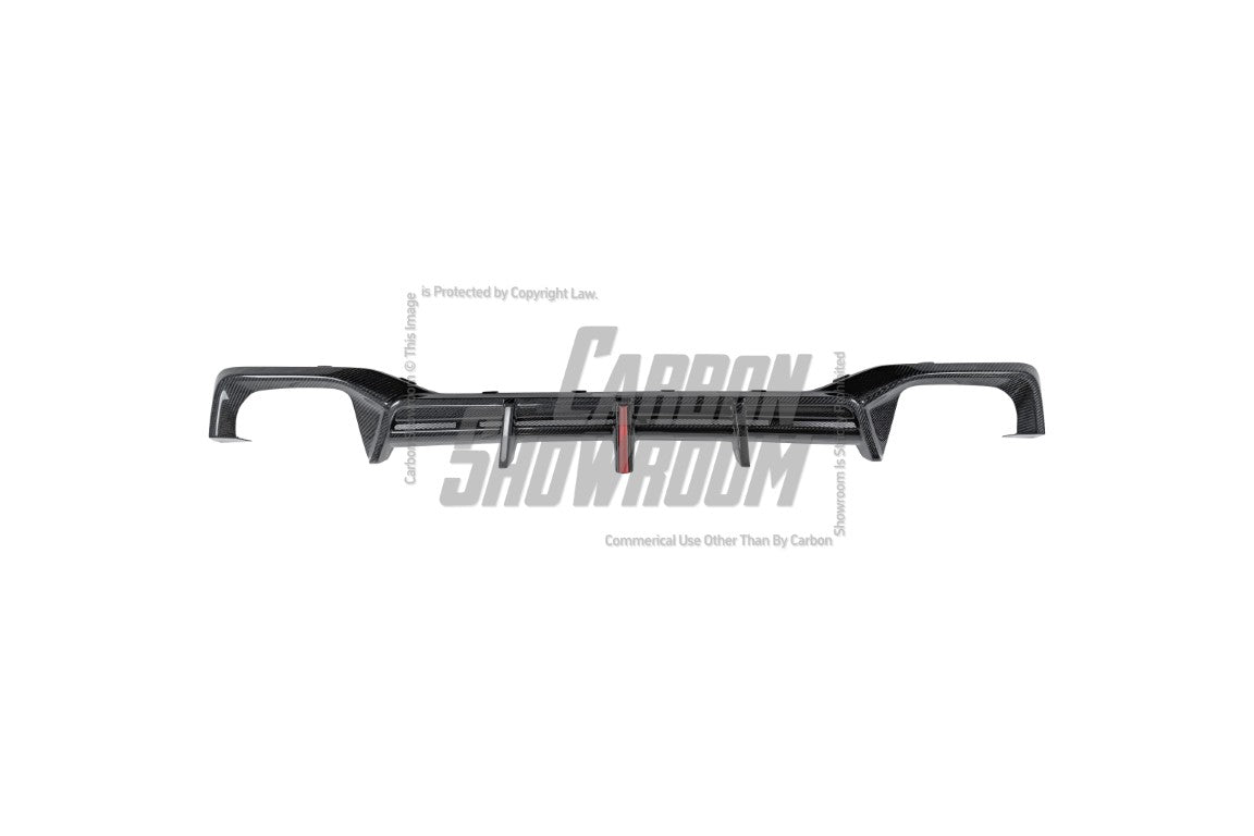 BMW X4 xDrive 30i (with M-Package Bumper) & M40i G02 LCI 2022 2023 2024 with Aftermarket Parts - AE Style Diffuser & Canards Carbon Fiber from ArmorExtend