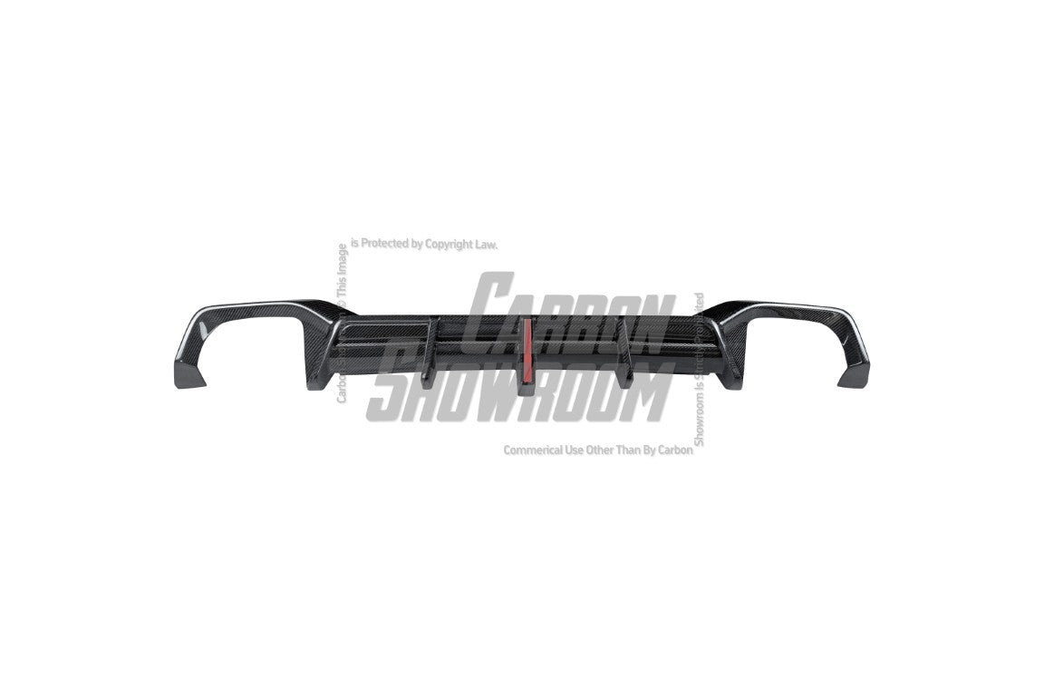 BMW X4 xDrive 30i (with M-Package Bumper) & M40i G02 LCI 2022 2023 2024 with Aftermarket Parts - AE Style Diffuser & Canards Carbon Fiber from ArmorExtend