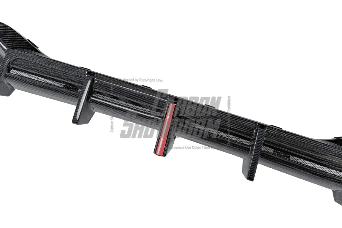 BMW X4 xDrive 30i (with M-Package Bumper) & M40i G02 LCI 2022 2023 2024 with Aftermarket Parts - AE Style Diffuser & Canards Carbon Fiber from ArmorExtend