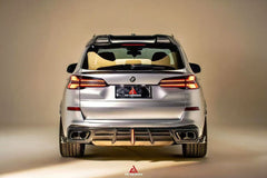 BMW X5 G05 M50i X/S Drive 40i (with M-Package) (Fits Both Pre-LCI & LCI) 2019 2020 2021 2022 2023 2024 with Aftermarket Parts - AE Style Rear Roof Spoiler Carbon Fiber from ArmorExtend